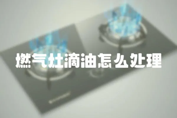 燃氣灶滴油怎么處理