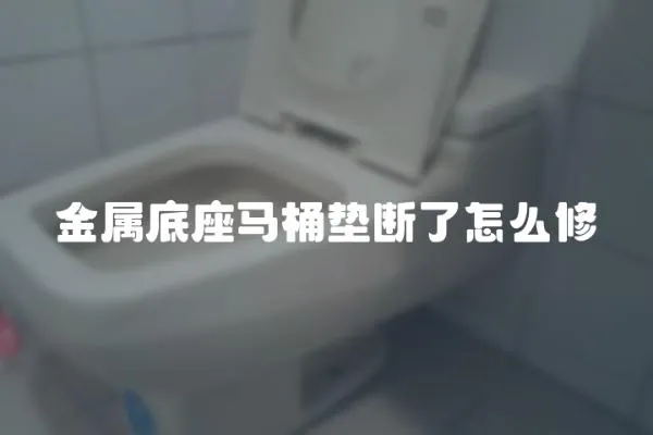 金屬底座馬桶墊斷了怎么修