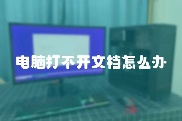 電腦打不開文檔怎么辦