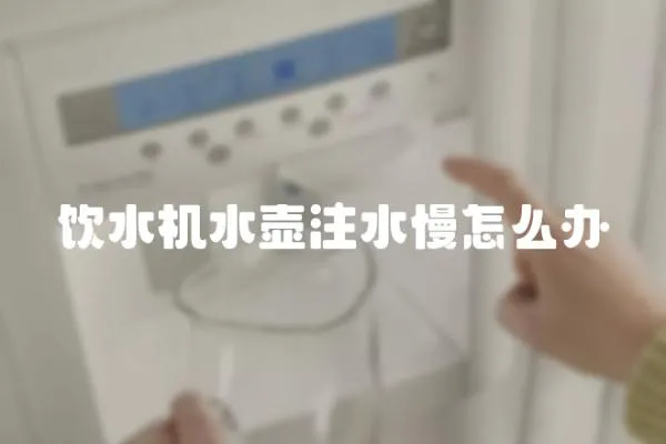 飲水機水壺注水慢怎么辦