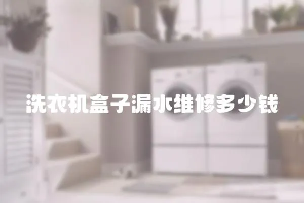 洗衣機(jī)盒子漏水維修多少錢(qián)