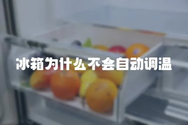 冰箱為什么不會自動調溫