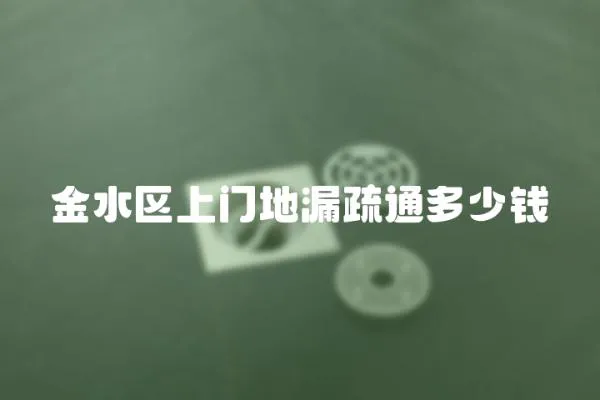 金水區(qū)上門地漏疏通多少錢