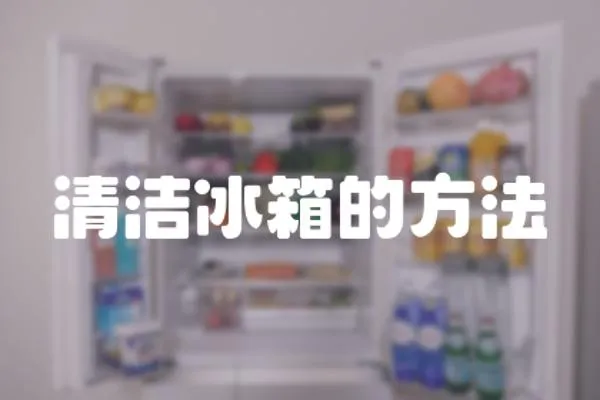 清潔冰箱的方法