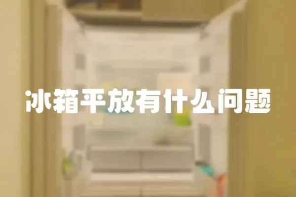 冰箱平放有什么問(wèn)題
