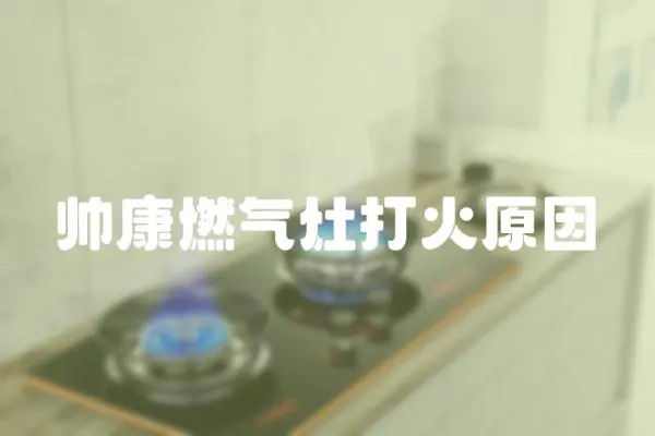 帥康燃氣灶打火原因