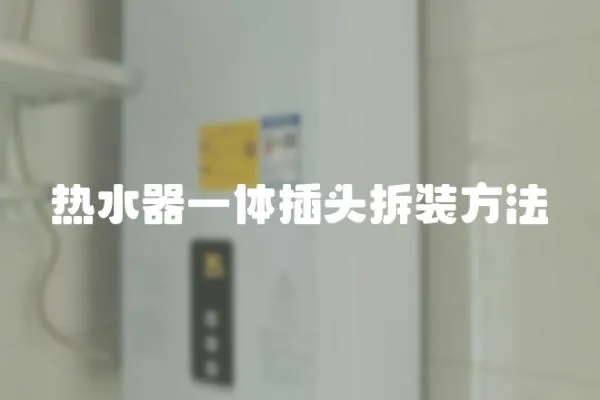 熱水器一體插頭拆裝方法