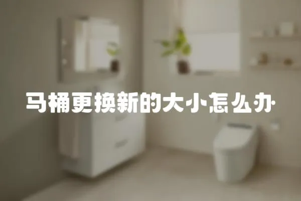馬桶更換新的大小怎么辦