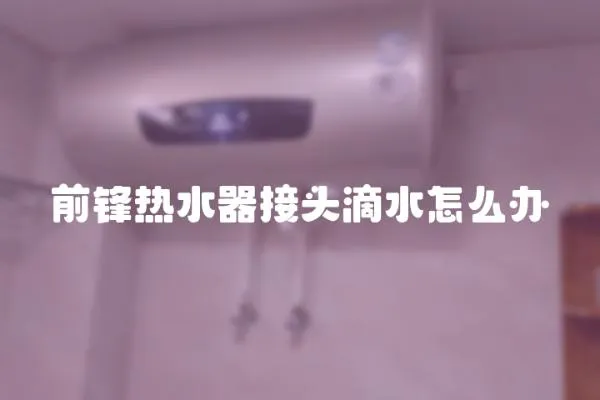 前鋒熱水器接頭滴水怎么辦