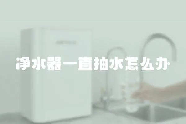 凈水器一直抽水怎么辦