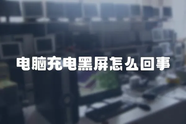電腦充電黑屏怎么回事