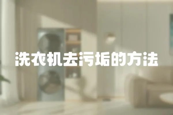 洗衣機去污垢的方法