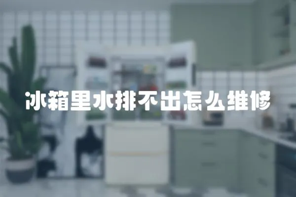 冰箱里水排不出怎么維修
