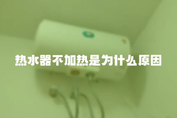 熱水器不加熱是為什么原因