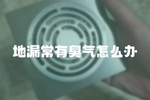 地漏常有臭氣怎么辦