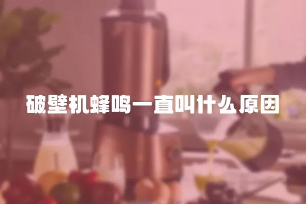 破壁機(jī)蜂鳴一直叫什么原因