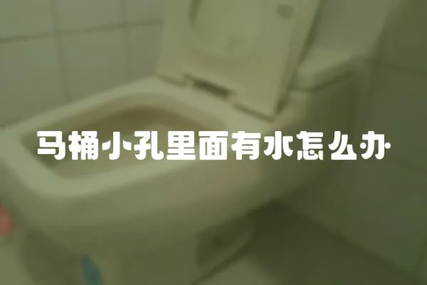 馬桶小孔里面有水怎么辦