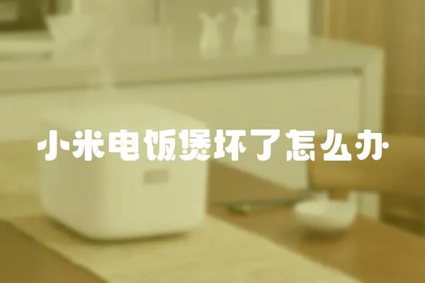 小米電飯煲壞了怎么辦
