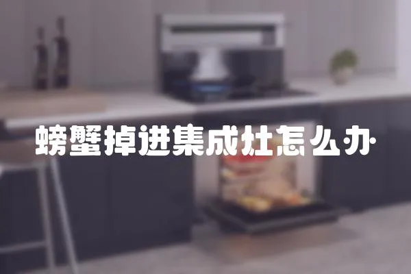 螃蟹掉進(jìn)集成灶怎么辦