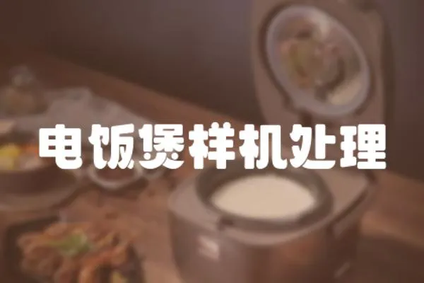電飯煲樣機處理