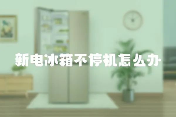 新電冰箱不停機怎么辦