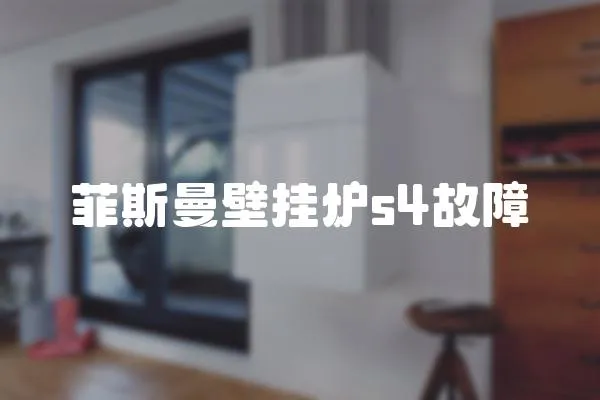 菲斯曼壁掛爐s4故障