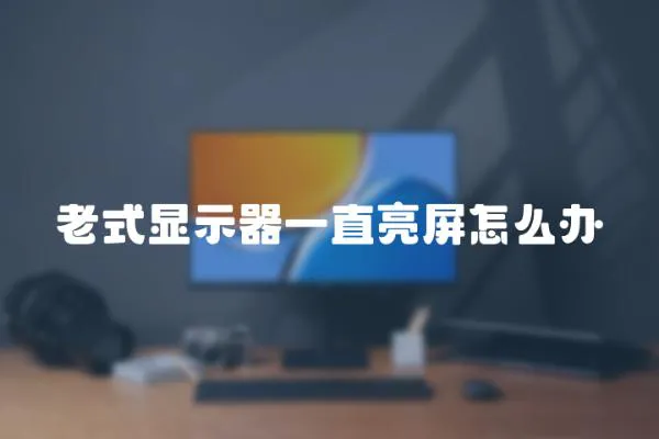 老式显示器一直亮屏怎么办