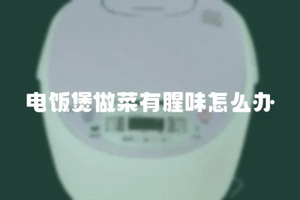 電飯煲做菜有腥味怎么辦
