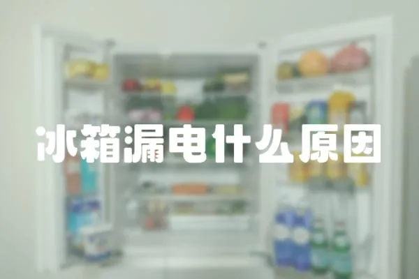 冰箱漏電什么原因
