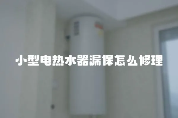 小型電熱水器漏保怎么修理