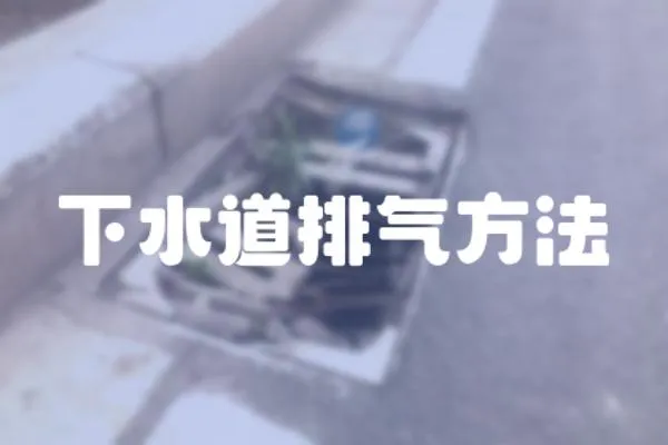 下水道排氣方法