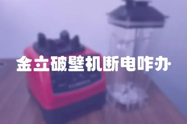 金立破壁機(jī)斷電咋辦