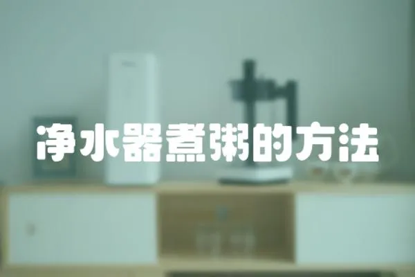 凈水器煮粥的方法