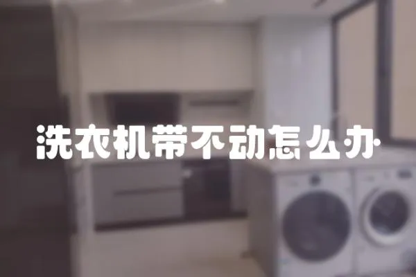 洗衣機帶不動怎么辦