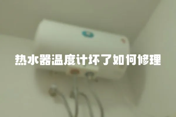 熱水器溫度計壞了如何修理