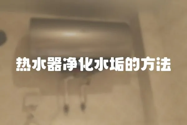 熱水器凈化水垢的方法