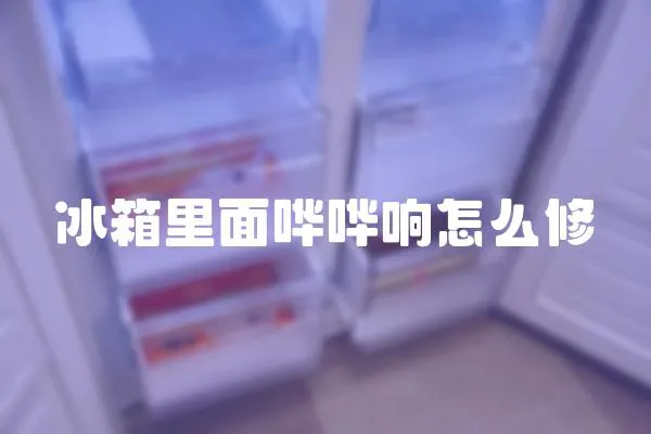 冰箱里面嘩嘩響怎么修