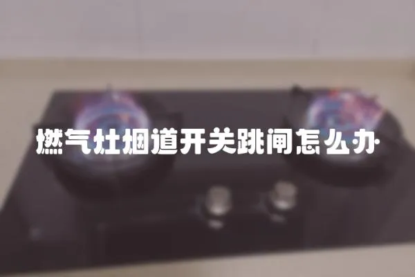 燃气灶烟道开关跳闸怎么办