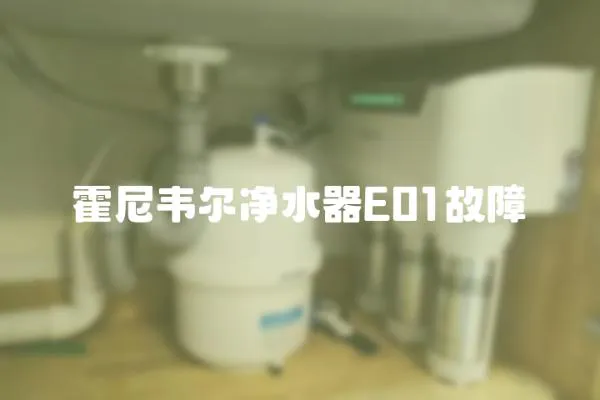 霍尼韋爾凈水器E01故障