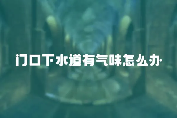 門口下水道有氣味怎么辦