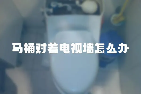 馬桶對著電視墻怎么辦