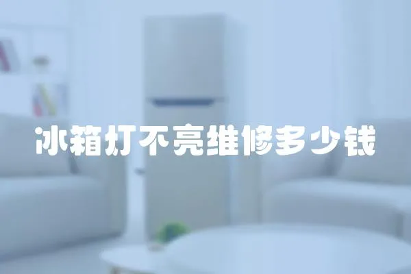 冰箱燈不亮維修多少錢