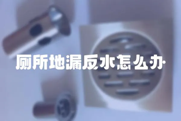 廁所地漏反水怎么辦