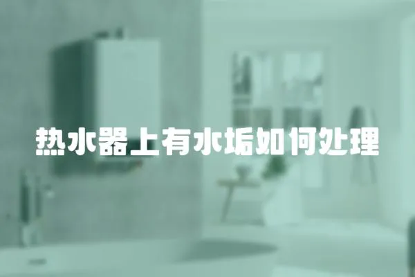 熱水器上有水垢如何處理
