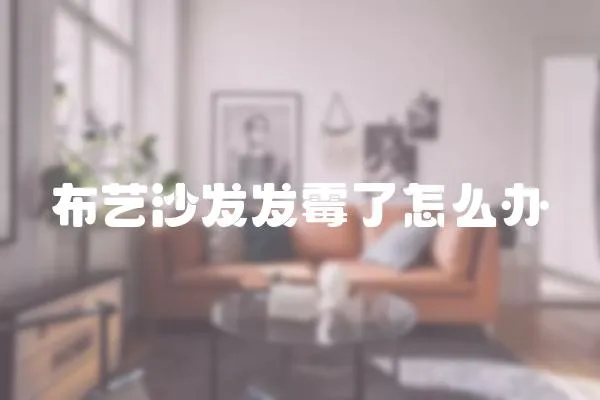 布藝沙發發霉了怎么辦