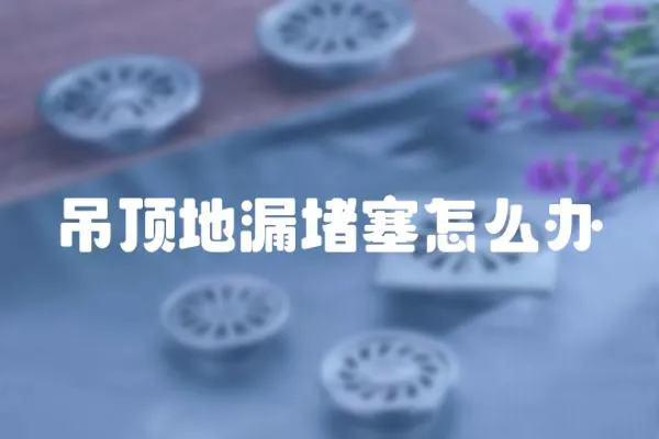 吊頂地漏堵塞怎么辦
