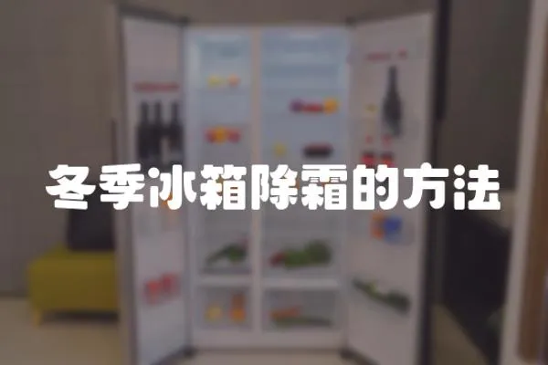 冬季冰箱除霜的方法