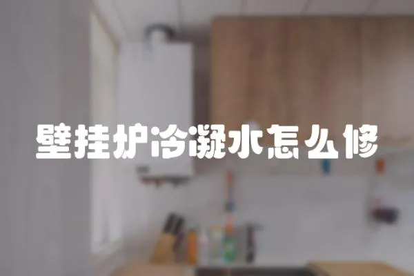 壁掛爐冷凝水怎么修