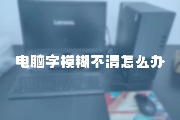 電腦字模糊不清怎么辦