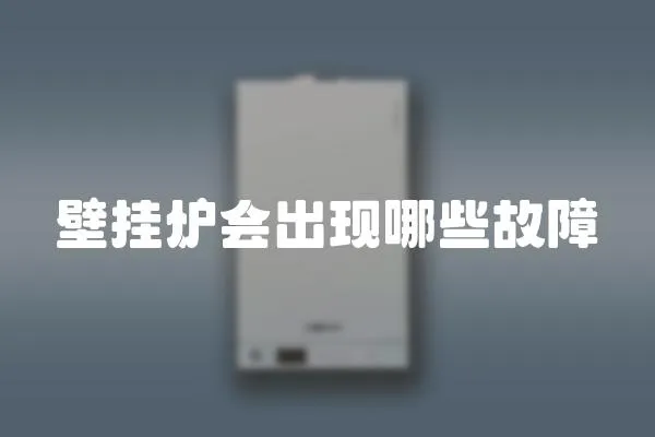 壁掛爐會(huì)出現(xiàn)哪些故障